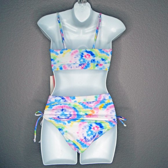 Emme Jordan 2 Piece / Bikini  Tie Dye Print Swimsuit Size Small NWT - Picture 7 of 10